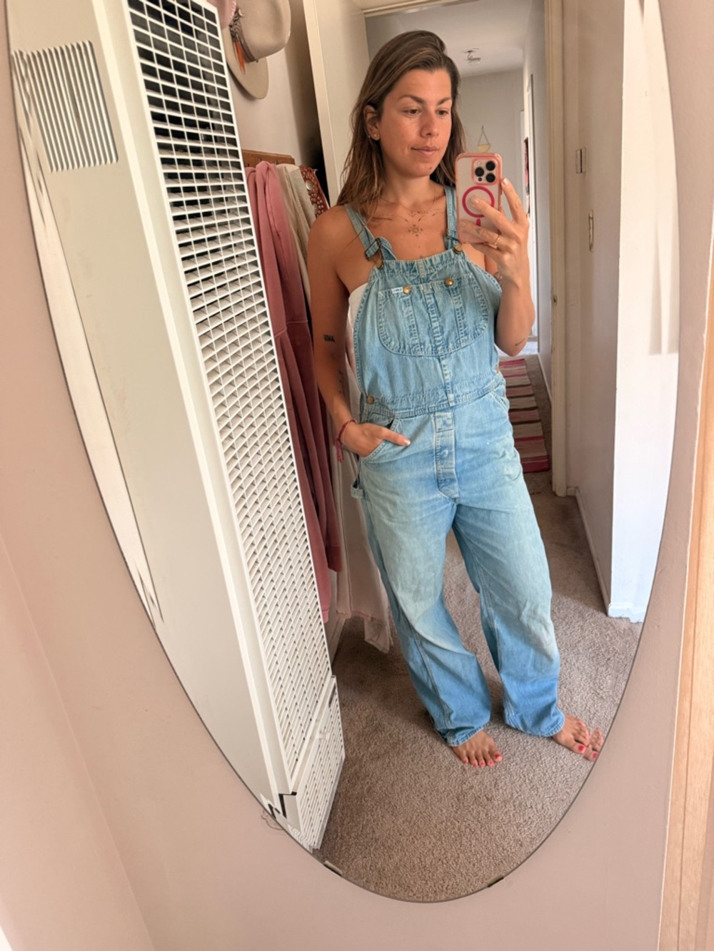 Lee Light Blue Denim Overalls - Women's Relaxed Fit